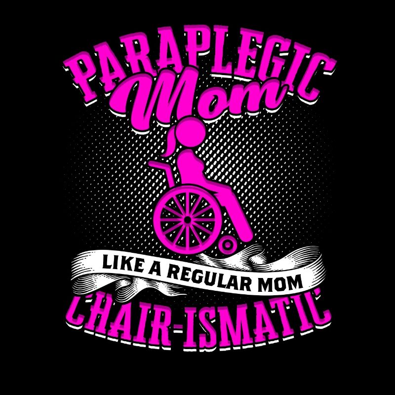 Rollstuhlfahrer Rollifahrer Mutter