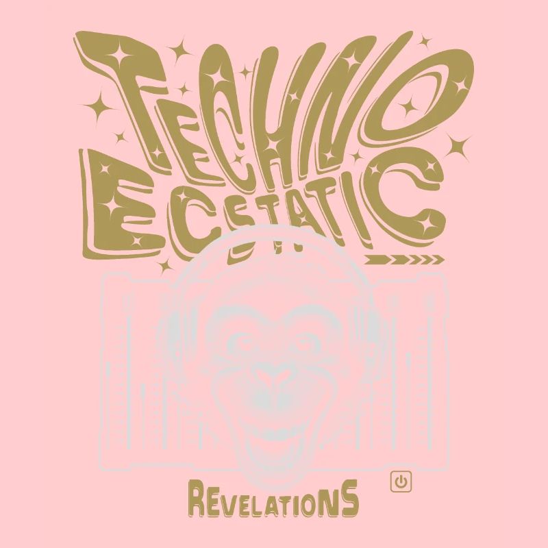 Techno Dancer Monkey DJ, T-Shirt
