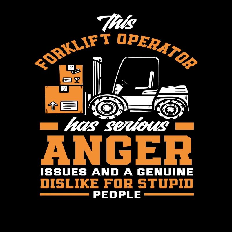 Gabelstaplerfahrer Wut Probleme Dumme Leute