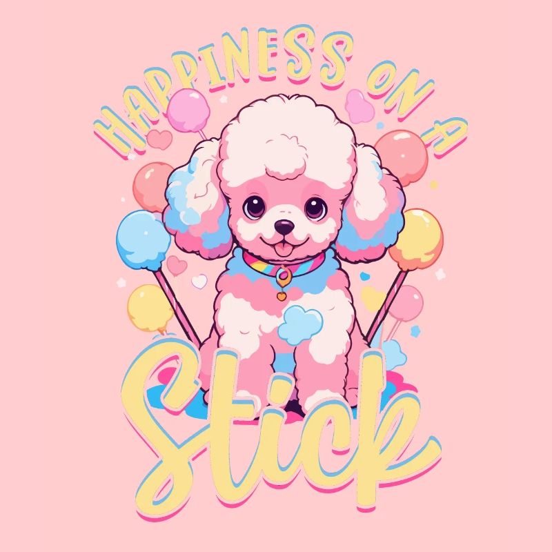 Cotton Candy Happiness On A Stick
