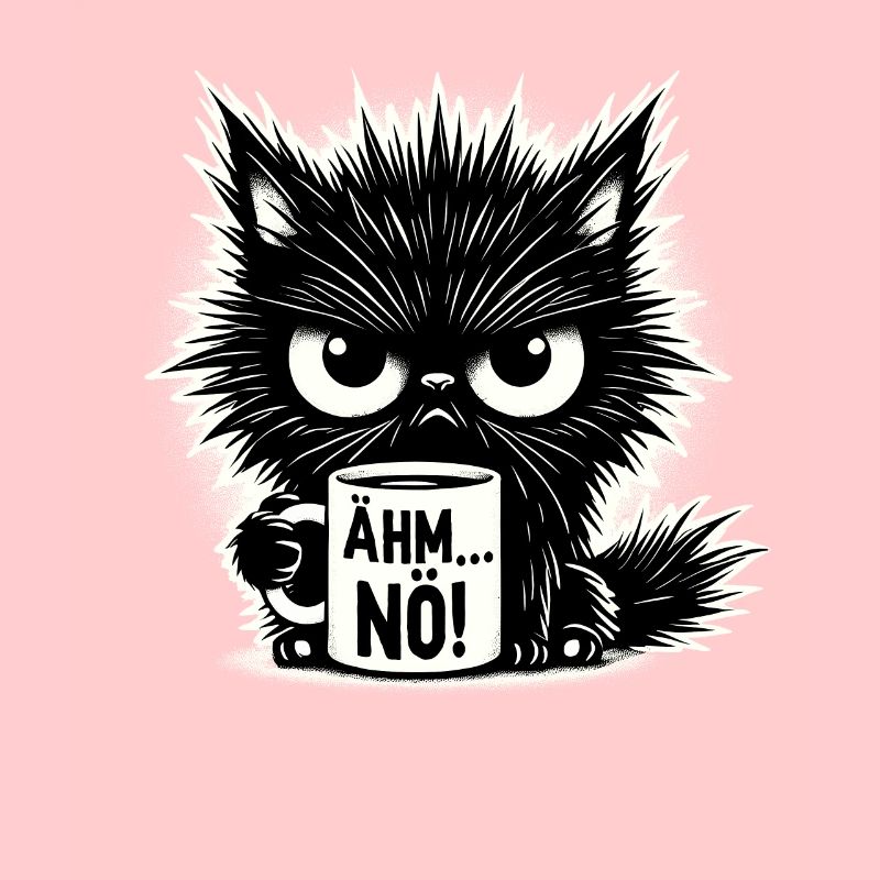 Ähm Nö, Sarkasmus & lustige Katze Tee Kaffee