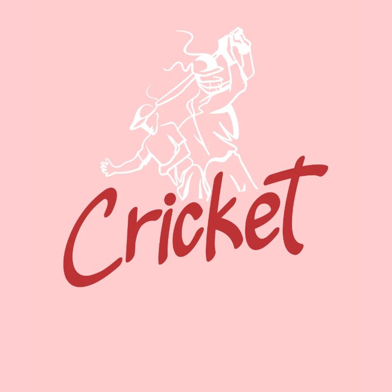 Cricket Player Graphical Illustration