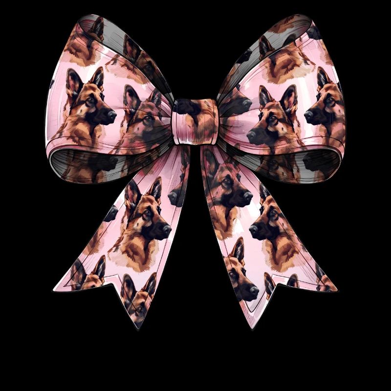 Coquette Bow Deutscher Schäferhund Mom Pattern