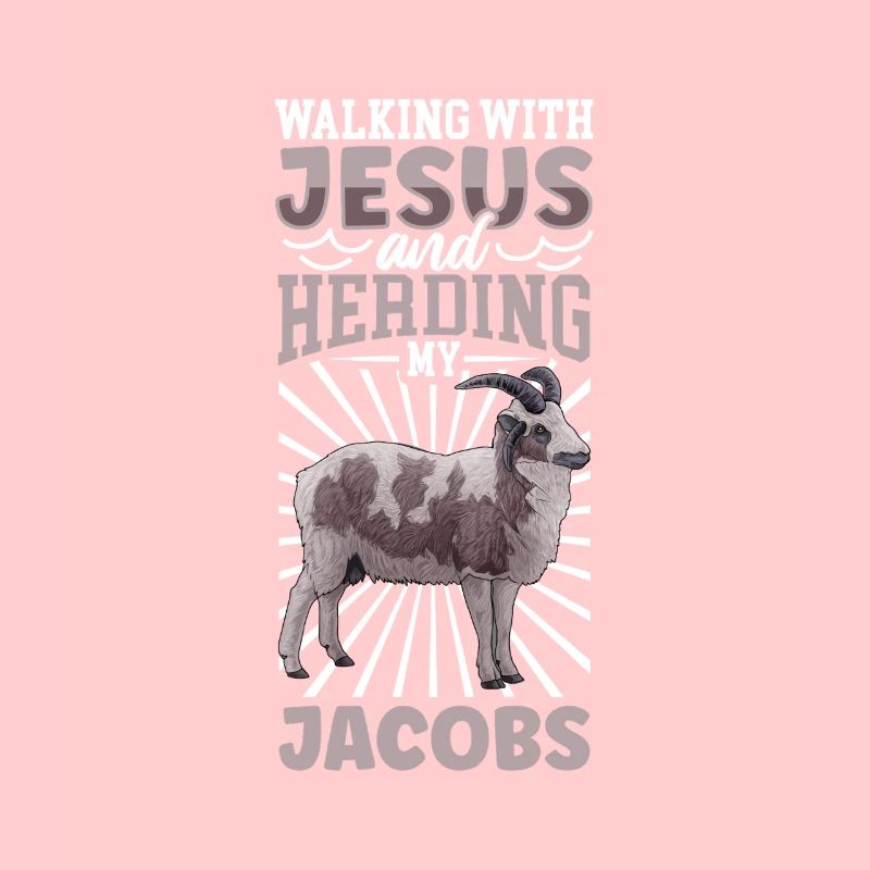 Jesus und Schaf - Jakobschaf