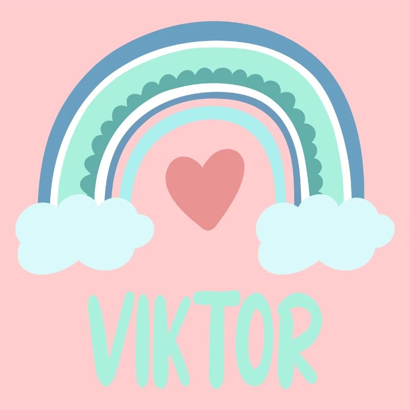 Viktor Name Rainbow Baby