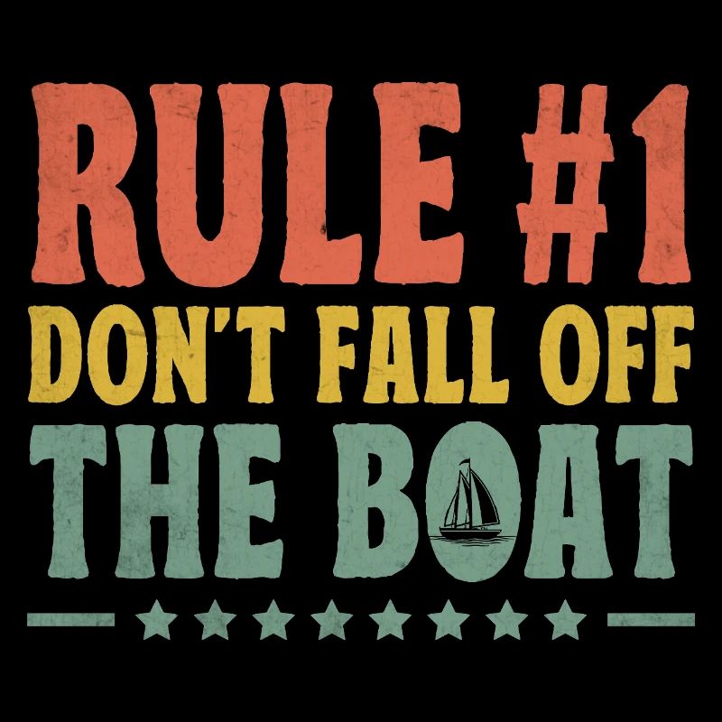 Regel # Fallen Sie nicht vom Boot Paddelboot