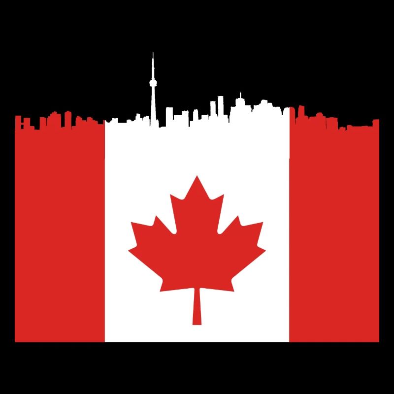 Skyline Maple Leaf kanadisch Geschenk