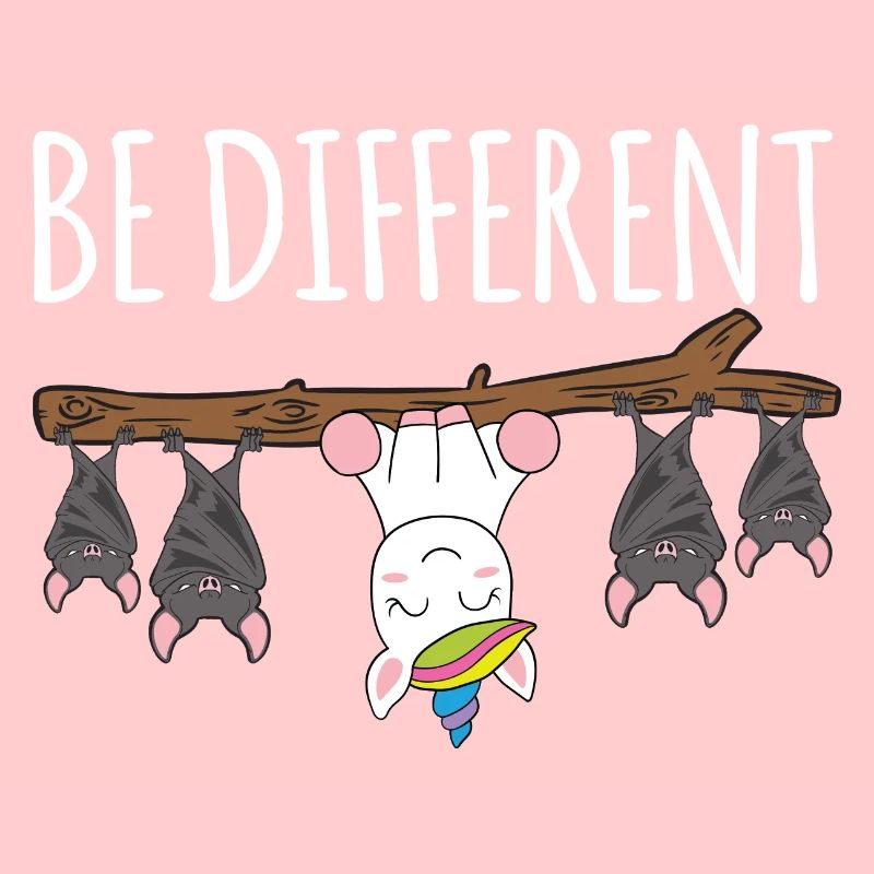 Be Different Fledermuas Einhorn