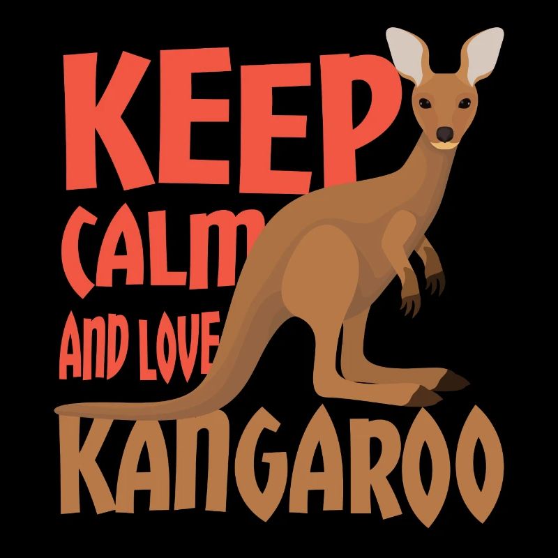 Känguru keep calm and Love Kangaroo