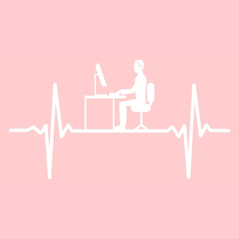Ordinateur Heartbeat Gamer Programmeur Codeur Bureau