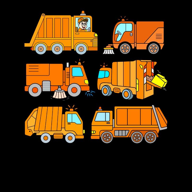 Müllmann garbage disposal vehicles children