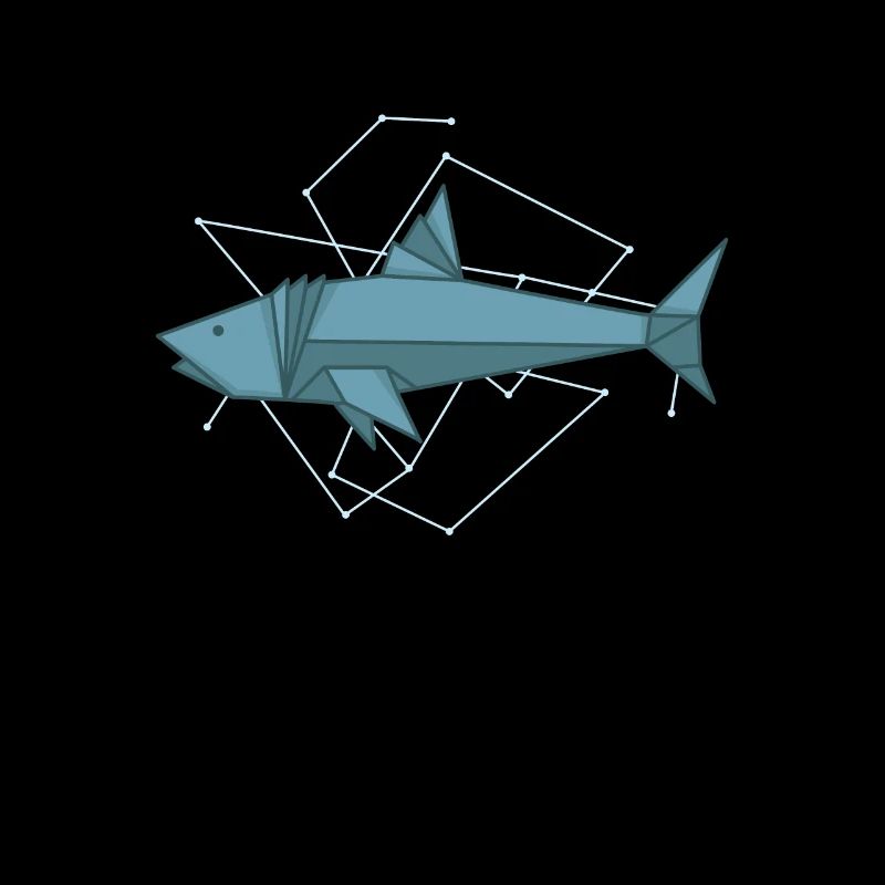 Origami shark as paper form