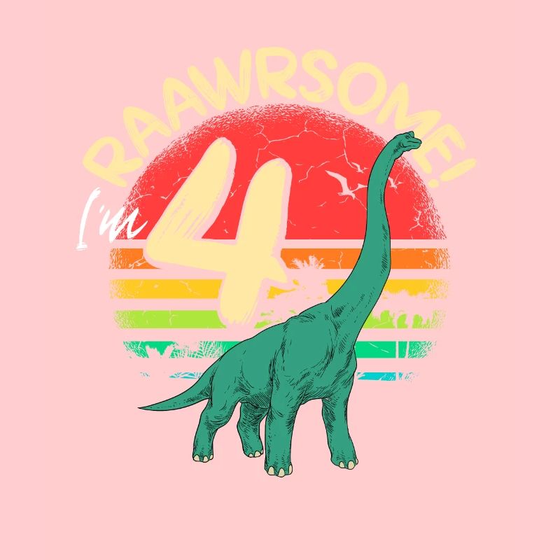 Brachiosaurus dinosaure 4 ans Dino anniversaire