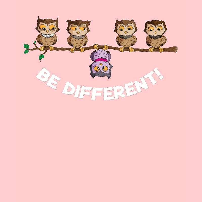 Nighteule be different Hiboux Oiseau Sei Anders