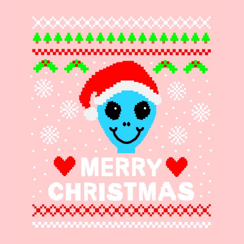 Alien Weihnachtspullover ugly christmas Geschenk