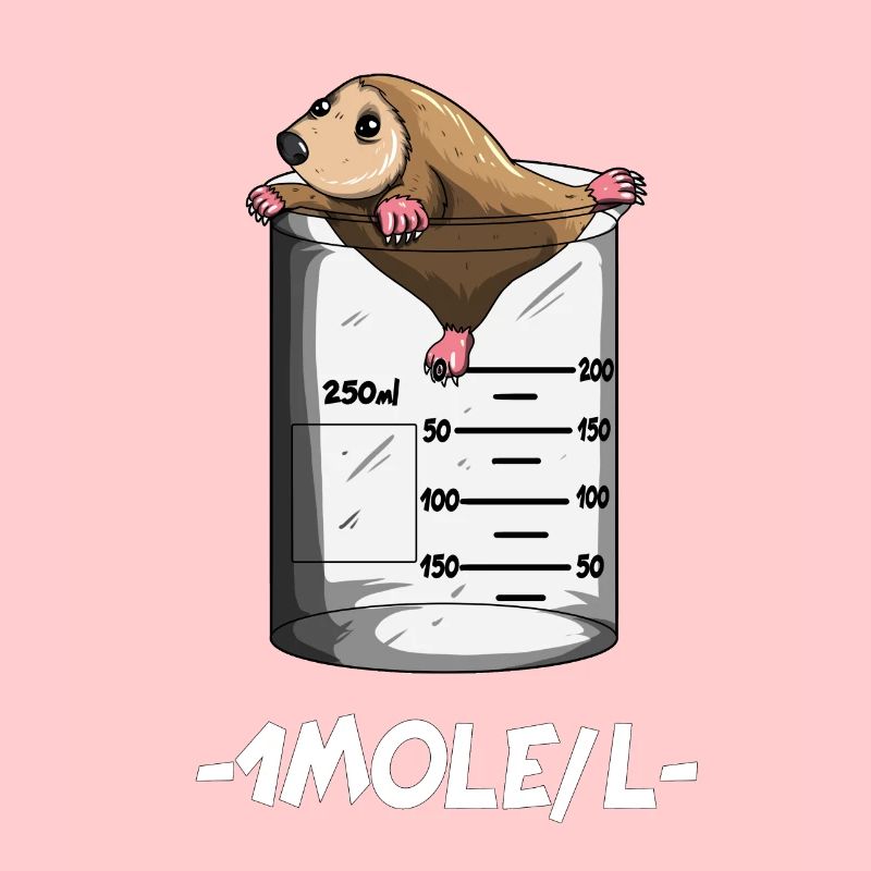 Professeur de chimie 1 Mole / L Mole Chimie Science