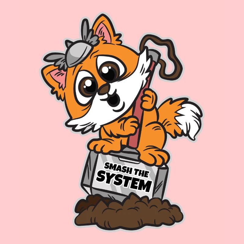 Smash the system anarchist Corgi