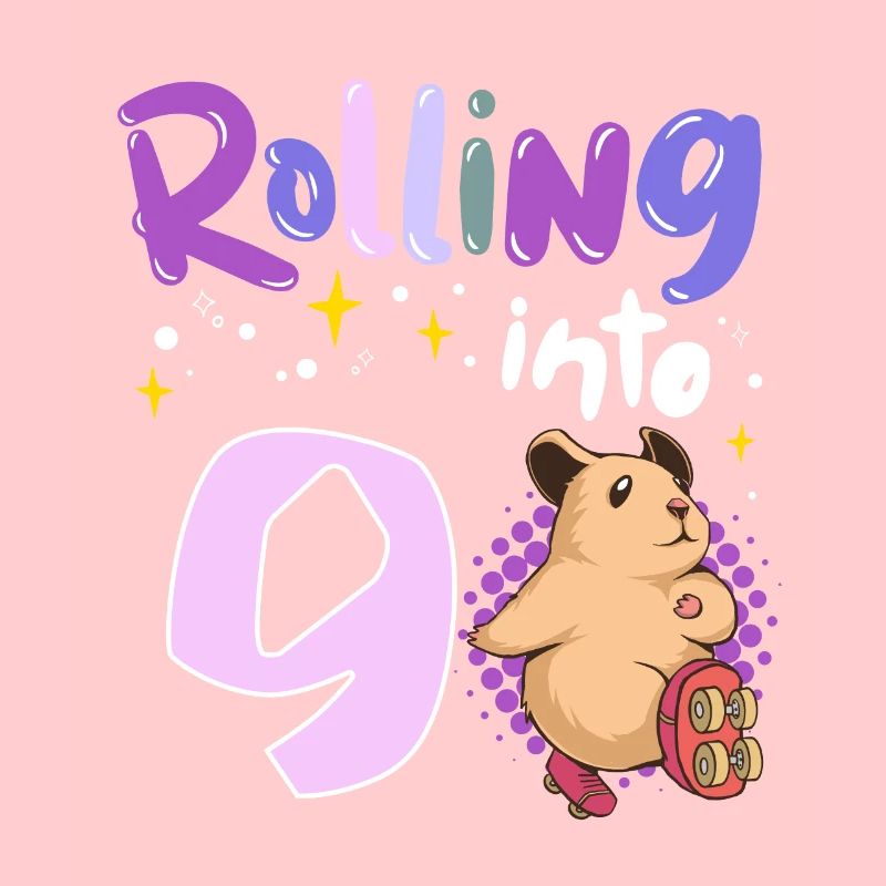 9. Geburtstag Hamster Rolling into 9 Jahre