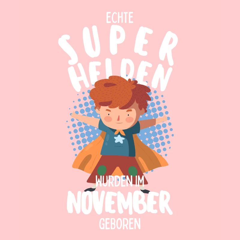 Echte Superhelden wurden im November geboren Junge