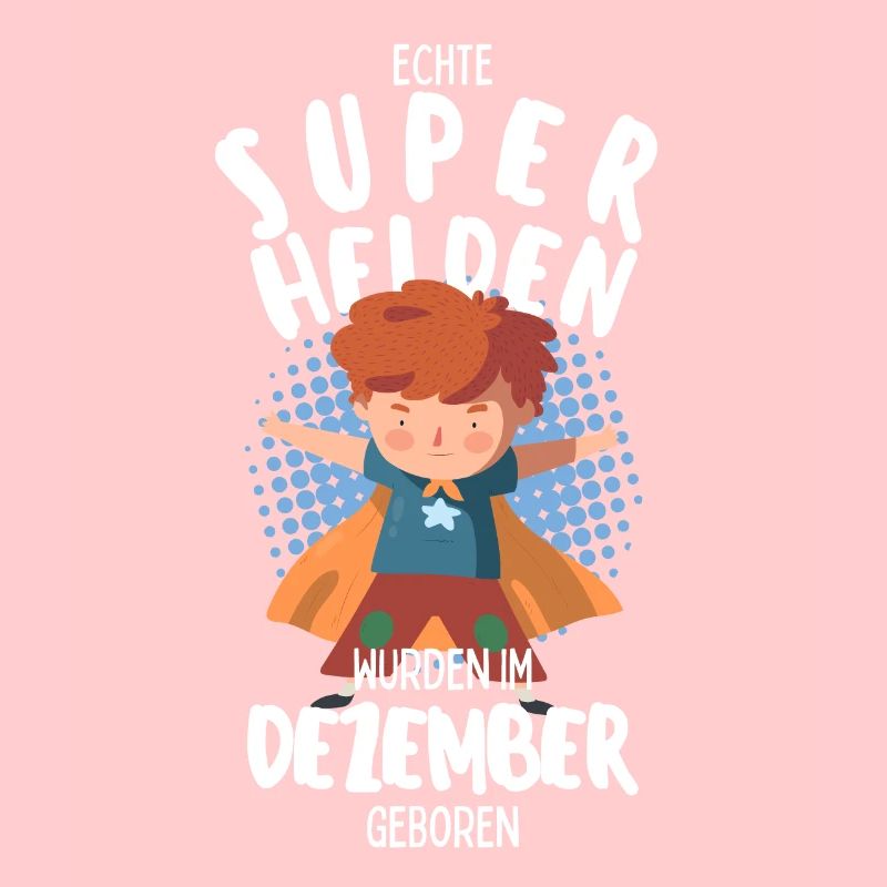 Echte Superhelden wurden im Dezember geboren Junge