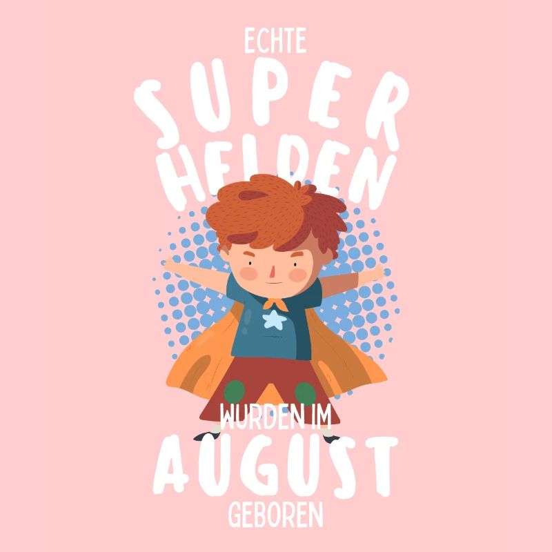 Echte Superhelden wurden im August geboren Junge