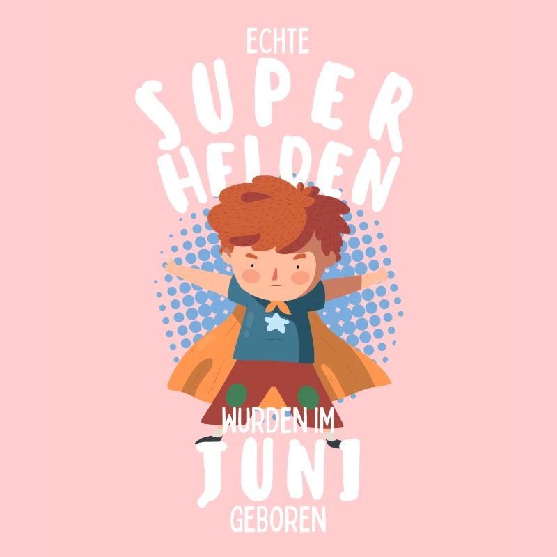 Echte Superhelden wurden im Juni geboren Junge