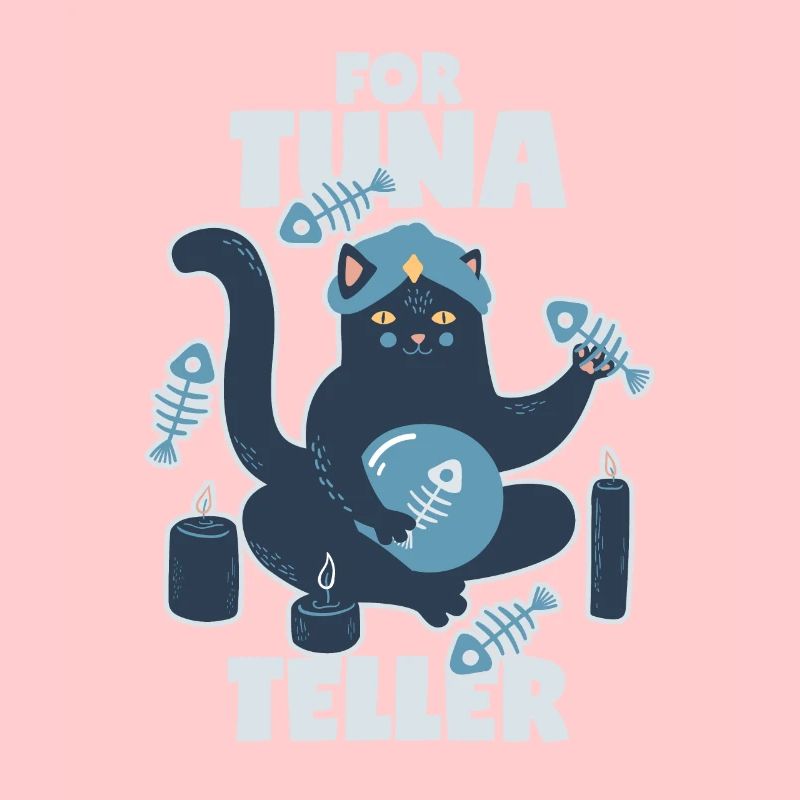 Fortune Teller Cat avec thon: Fortunateller