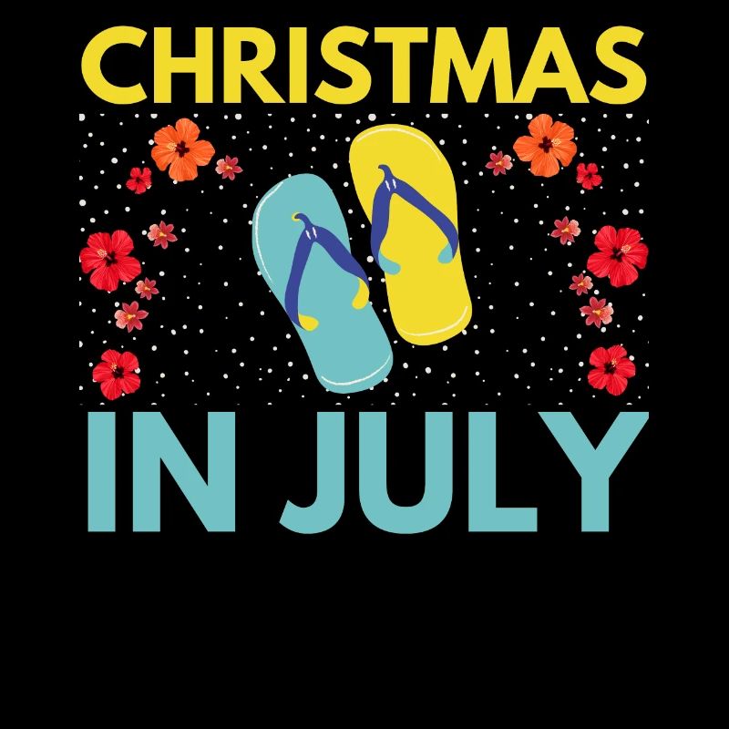 Conception de Noël en juillet pour les chrétiens et la plage