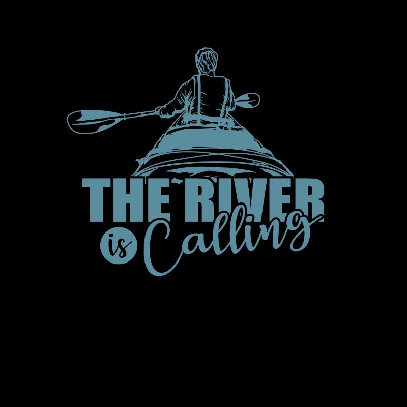 The River is calling Kajak Paddelboot