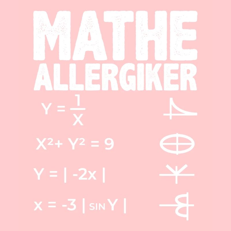 Math allergy sufferer Math design