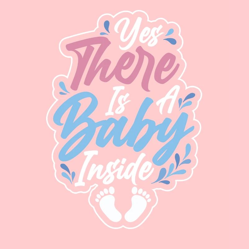 Oui, il y a un bébé dedans Bébé mignon à l’intérieur de la grossesse