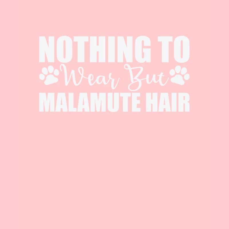 Rien à porter que des cheveux Malamute d’Alaska