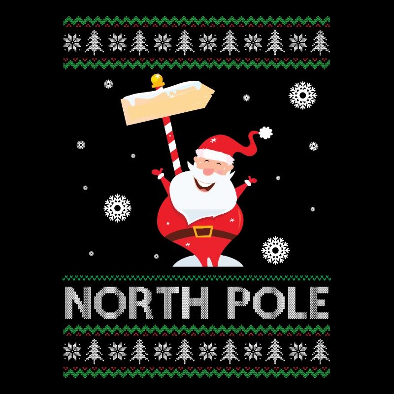 Pole Dancing Santa Claus Pun Joke - North Pole
