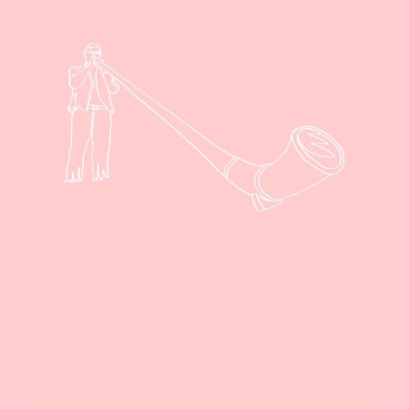 Alphorn Oneline Art - Alphorn Instrument