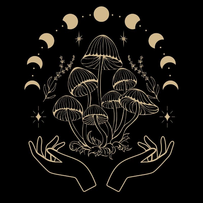 Champignons Boho & Minimalisme Goblincore Esthétique