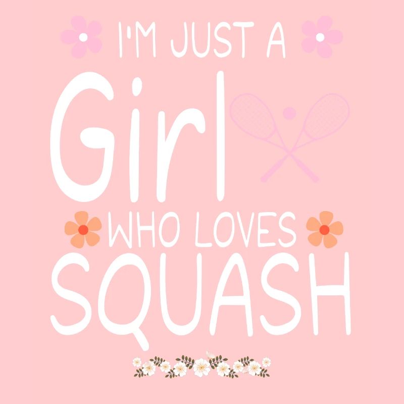 Ich bin nur ein Mädchen, das Squash liebt