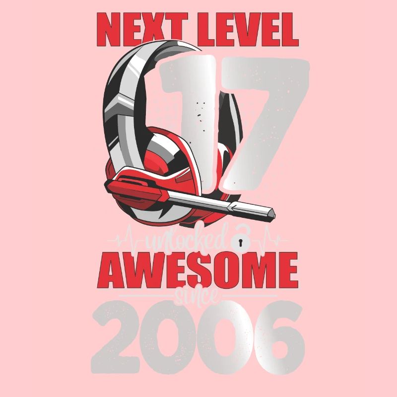 Level Unlocked 17 Years Old 2006 Headset Gaming