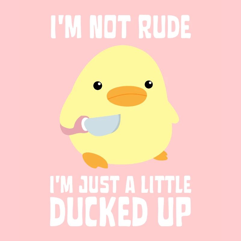 Ducked Up - Duck with knife Ente mit Messer