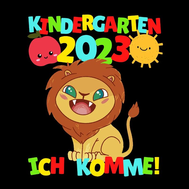 Kindergarten ich komme Löwe Kindergartenkind 2022