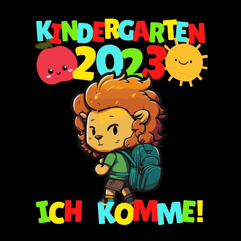 Kindergarten ich komme Löwe Kindergartenkind 2023