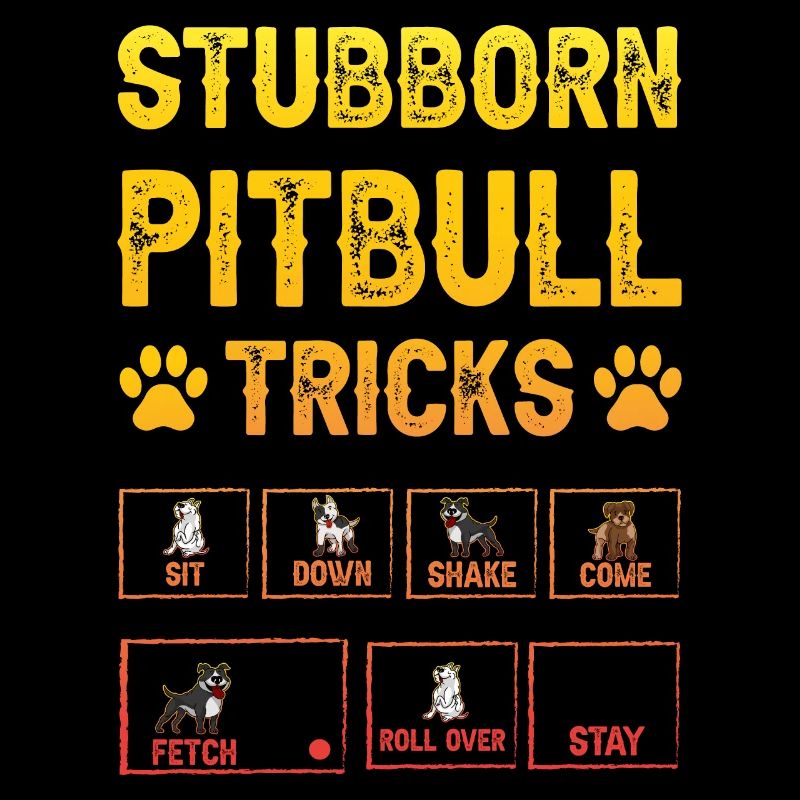 Stubborn pitbull tricks
