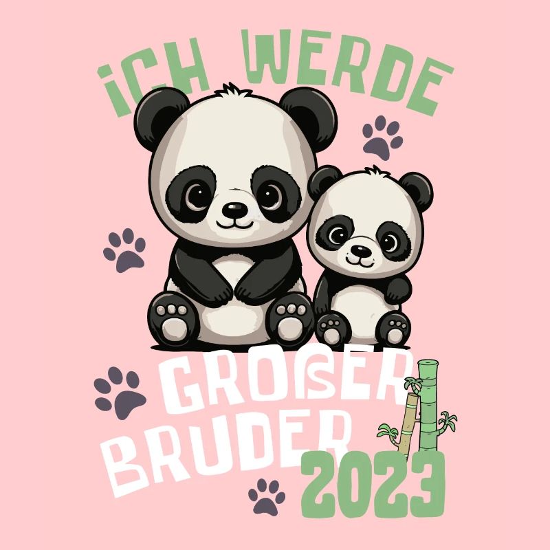 Ich werde großer Bruder 2023 - Süße Panda Brüder