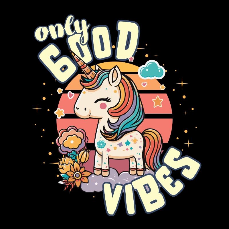 Only Good Vibes: Good Life Süßes magisches Einhorn