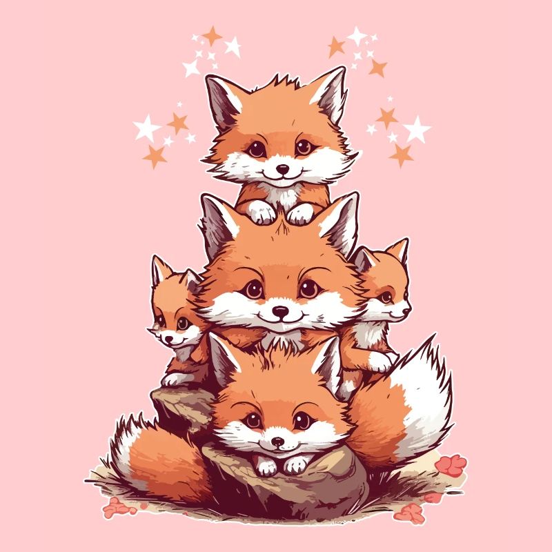 Cute foxes