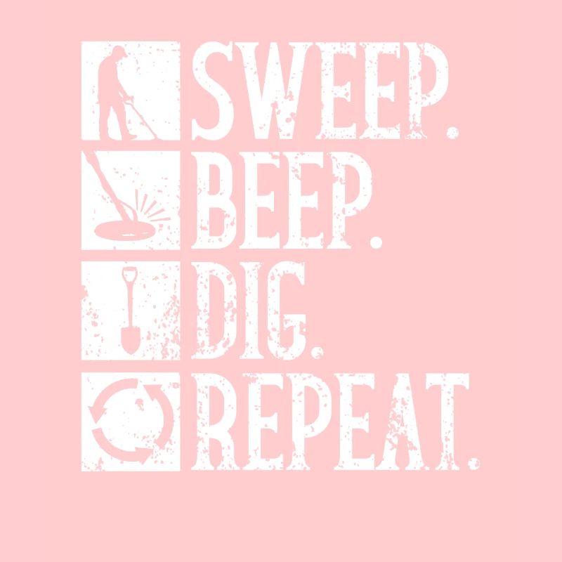 Wipe Beep Dig Repeat Metal Detector