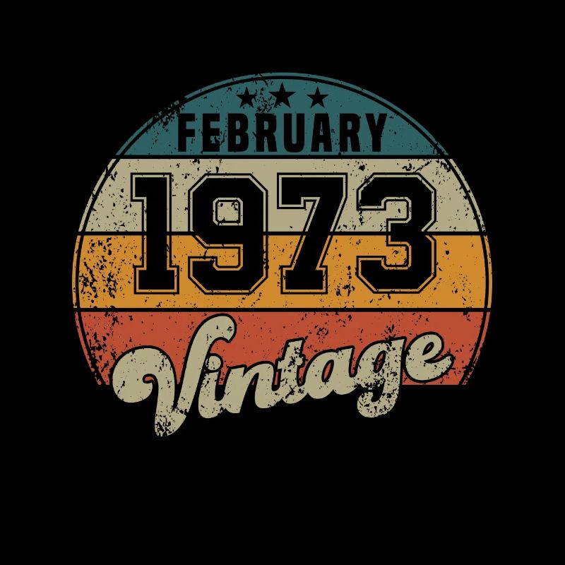 Vintage Geburtstag - Februar 1973 - Geschenkidee
