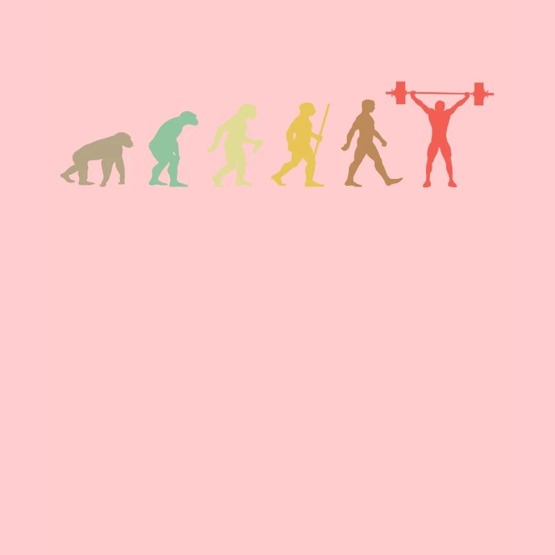 Gewichtheben Retro Bodybuilding Evolution Passformen