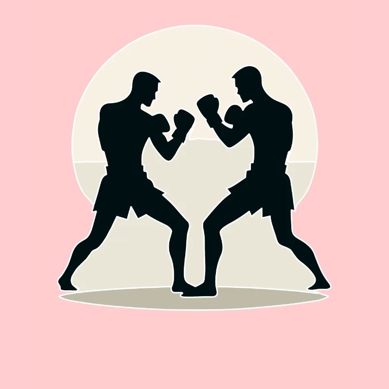 Conception de combattant Muay Thai