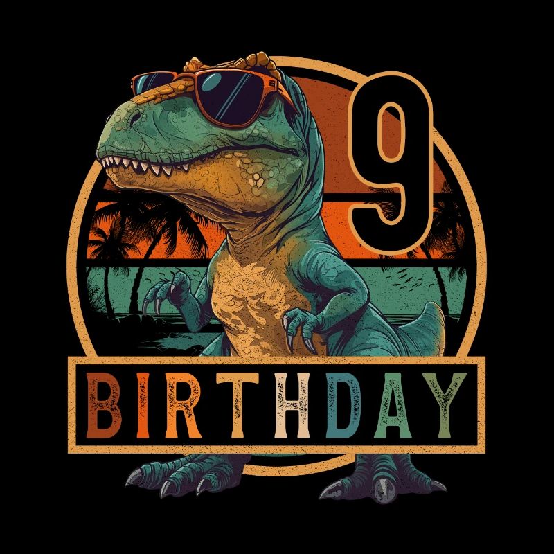 T-Rex Sonnenbrille 9 Jahre Junge 9. Geburtstag