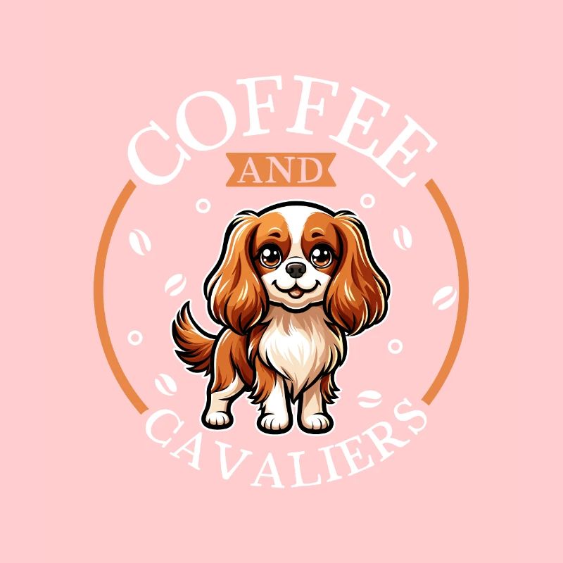 Café et Cavalier King Charles Spaniel